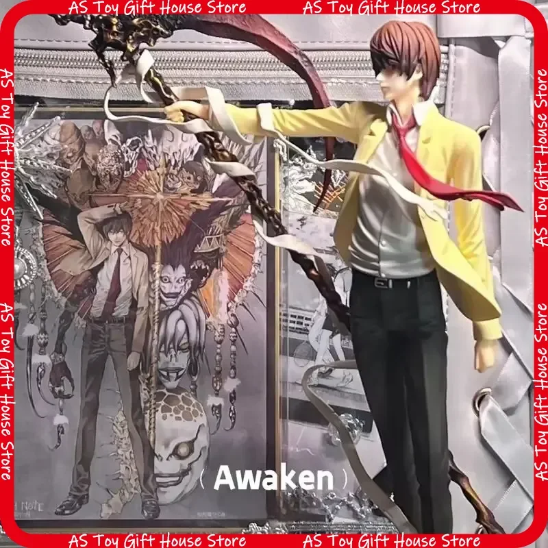 Figurine d'action Yagami Light de l'anime Death Note, 26 cm, statue en PVC, figurine, ornement de bureau, décoration, modèle de collection, cadeau