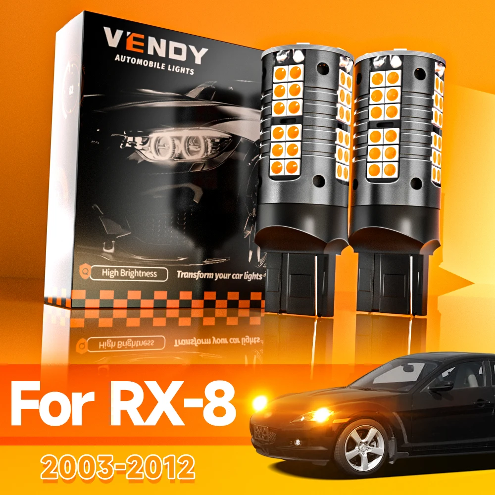 

2 шт. для Mazda RX-8 RX 8 RX8 SE FE 2003-2012 светодиодный указатель поворота поворотный фонарь 2005 2006 2007 2008 2009 2010 аксессуары Canbus