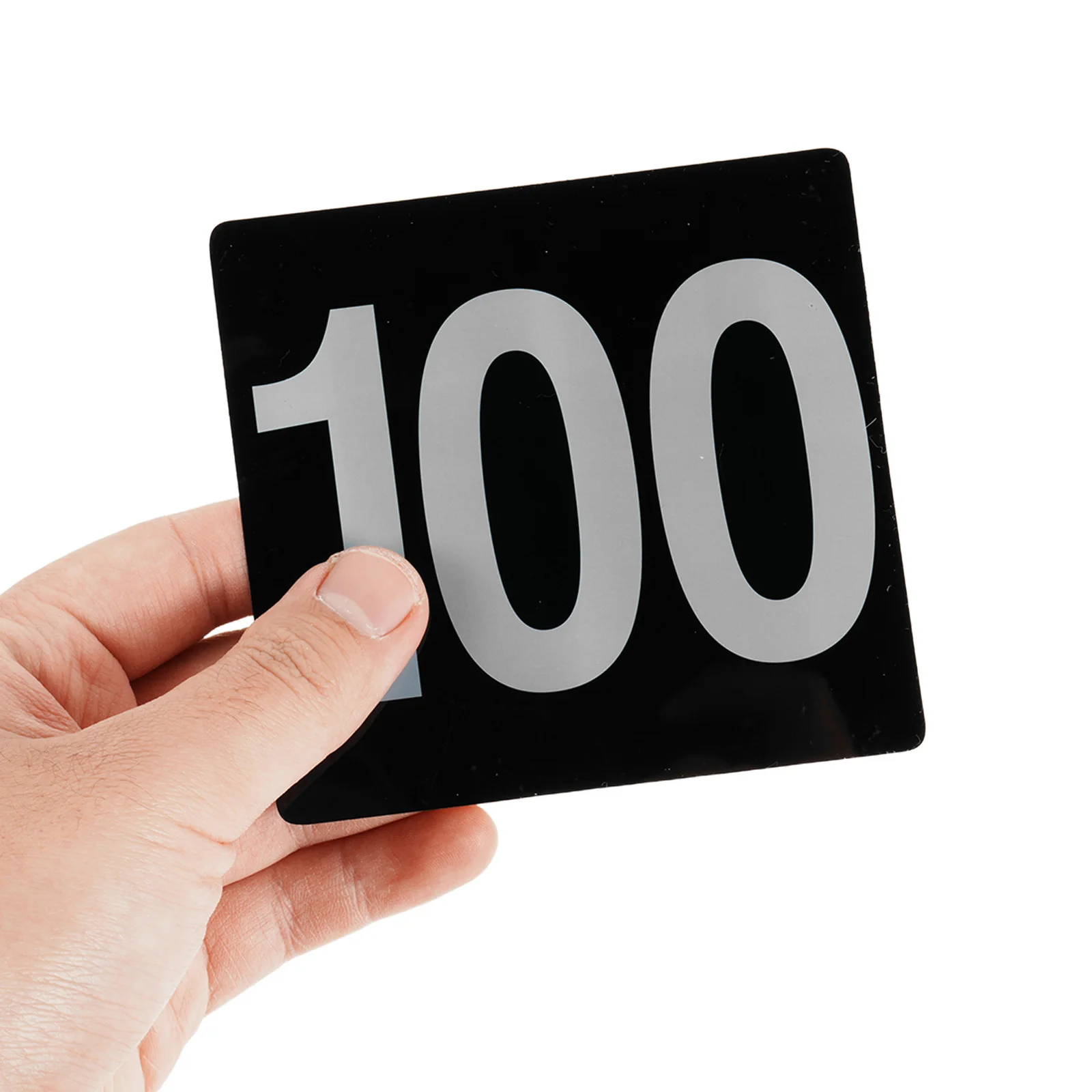 

100Pcs Wedding Table Number Cards 1- Table Numbers Clear Visible Number Cards for Reception Restaurant Banquet Cafe