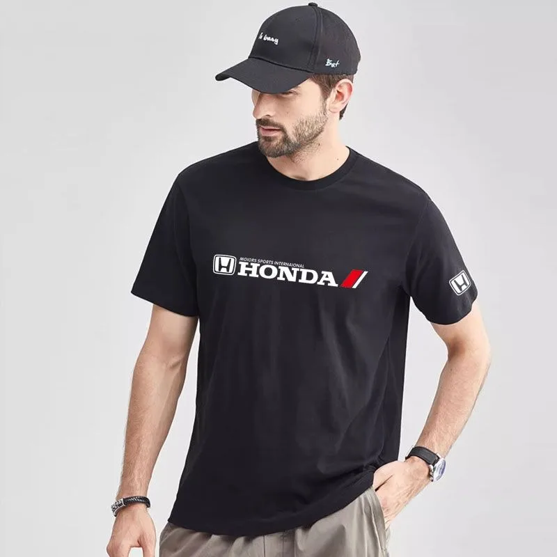 

Мужская и женская модная футболка Honda, серия для гонок на мотоциклах, летняя одежда с короткими рукавами, заводская команда, одежда для велоспорта по бездорожью