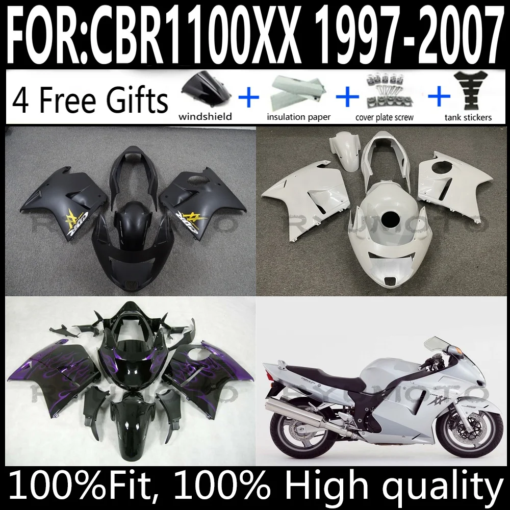 

Honda CBR1100XX 97-07 Motorcycle Fairings Kit CBR 1100 XX 1997-2007 ABS Plastic Body Work Cowlings Fairing Set Full Set