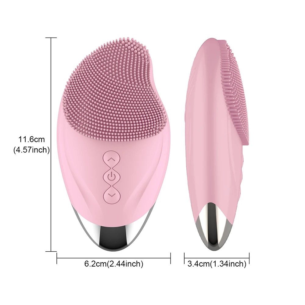 Brosse nettoyante électrique en silicone souple avec vibration sonique, offrant un nettoyage en profondeur, une exfolie douce et des avantages de massage
