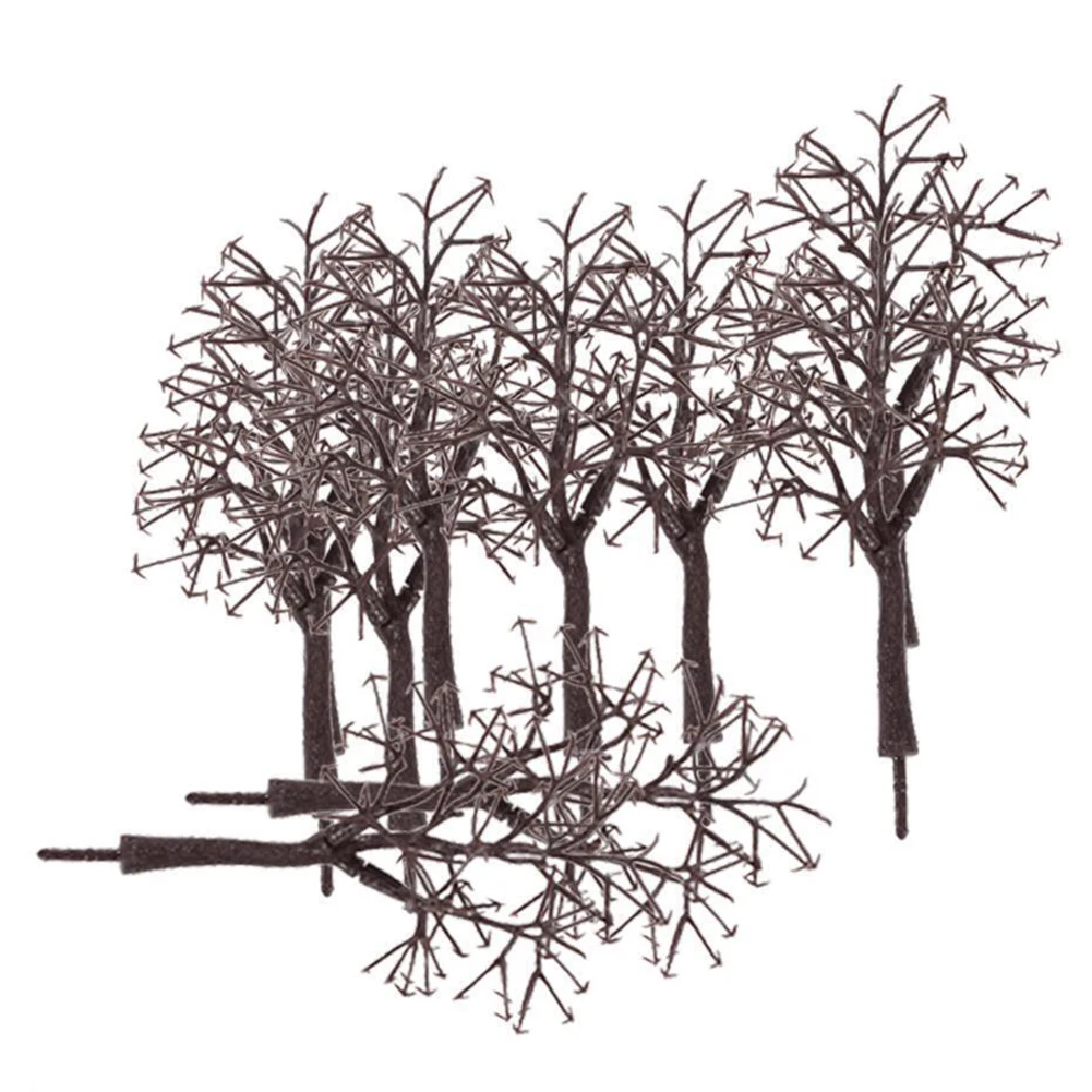 10szt Model krajobrazu Bare Tree Trunk 12cm Sceneria Landscape Model Bare Tree Trunk Simulation Plant Decoration