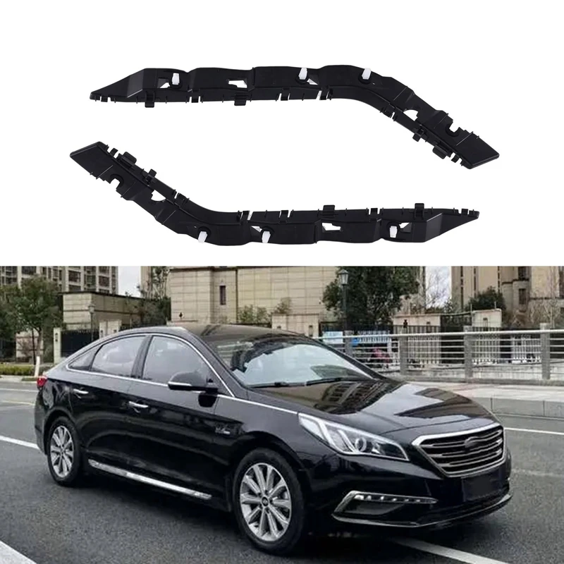 1Pair Back Bar Side Bracket Fixer Left And Right Bumper Side Brackets 86613-3S010 866143S010 For Hyundai Sonata 2011-2016