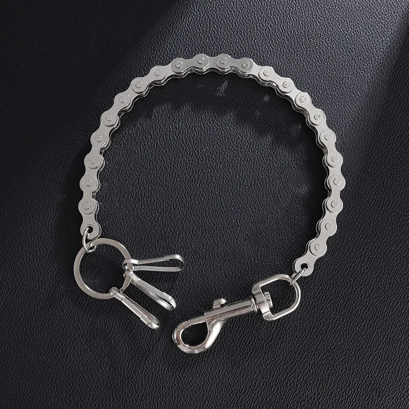 Men and Women Creative Bicycle Chain Key Chain Pants Chain Hip-Hop Punk Motorcycle Accessories