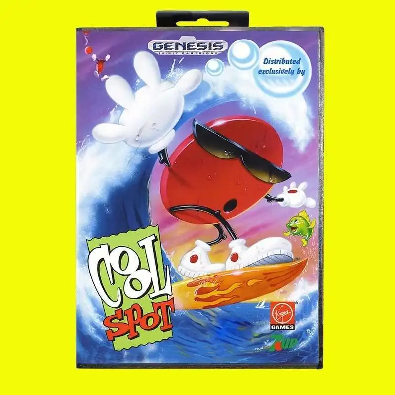 

Cool Spot MD Game Card 16 Bit USA Cover for Sega Megadrive Genesis Video Game Console Cartridge