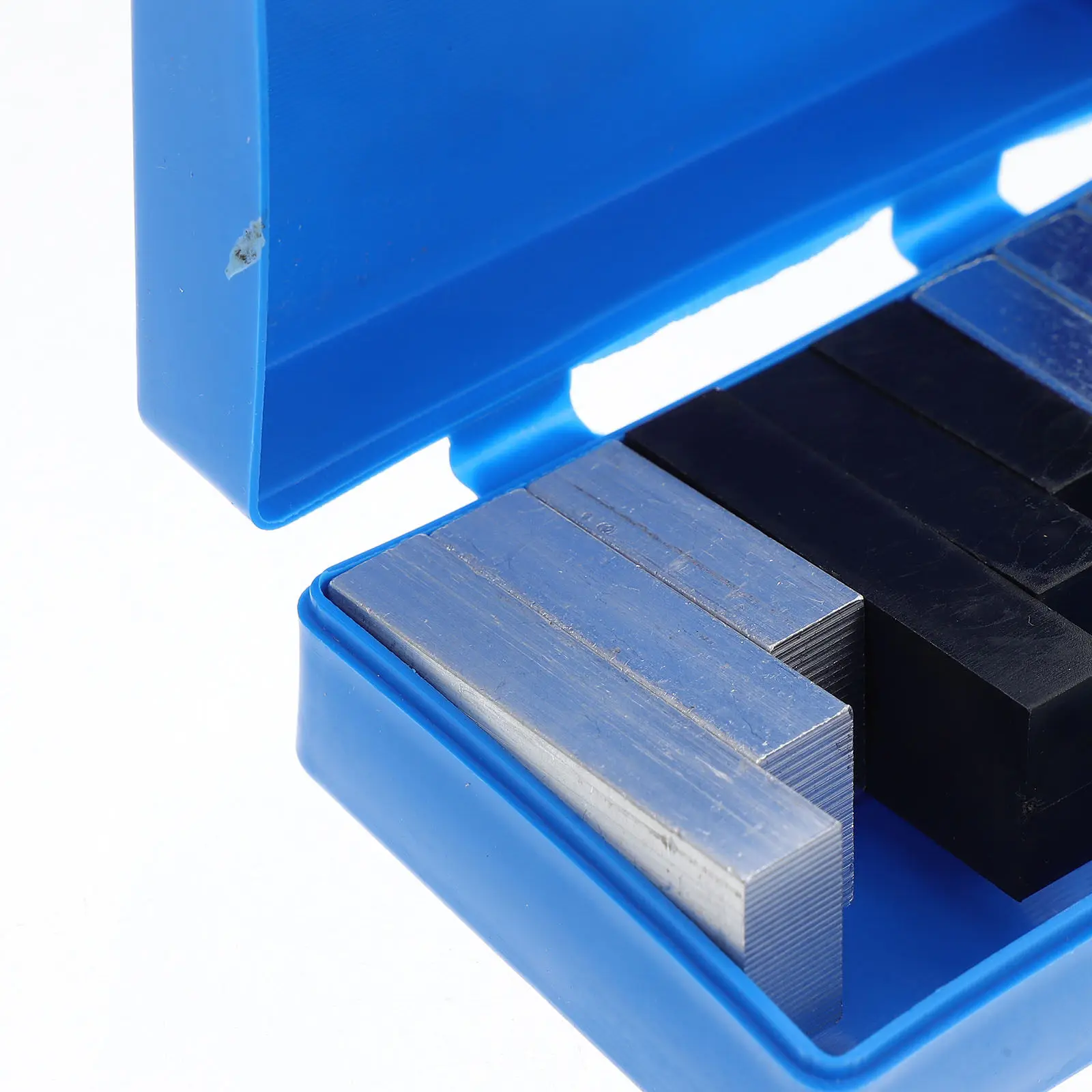 9Pcs Density Comparison Blocks Set: Aluminum Iron Plastic Rectangular Precision Science Lab Measurement Tools