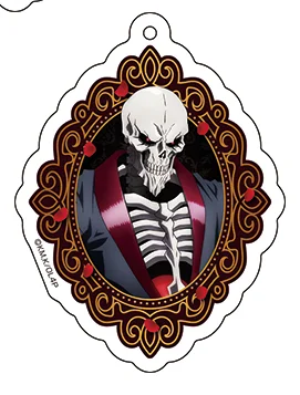لعبة Ainz Ooal ثوب Albedo Shalltear Bloodfallen Narberal المفاتيح دمية أنيمي الاكريليك كيرينغ قلادة للهدايا