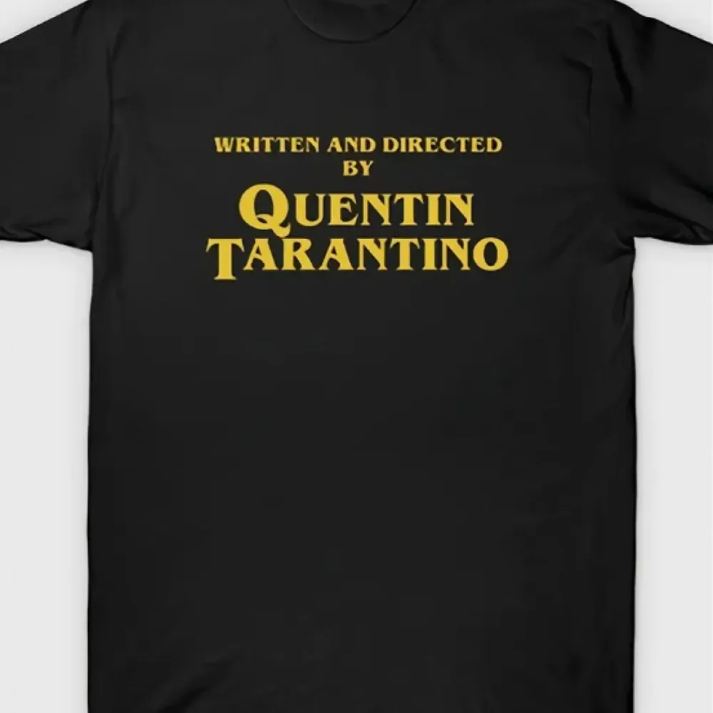Men's Quentin Tarantino Film Director Pattern Cotton Heavyweight T-shirt Summer New Unisex Casual T-shirt