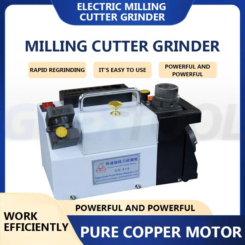 

GD-320 Electric Milling Cutter Grinder Drill Sharpening Machine Drill Bit Grinding 220V 4500rpm 3~20mm CBN/SDC Multi-blade End