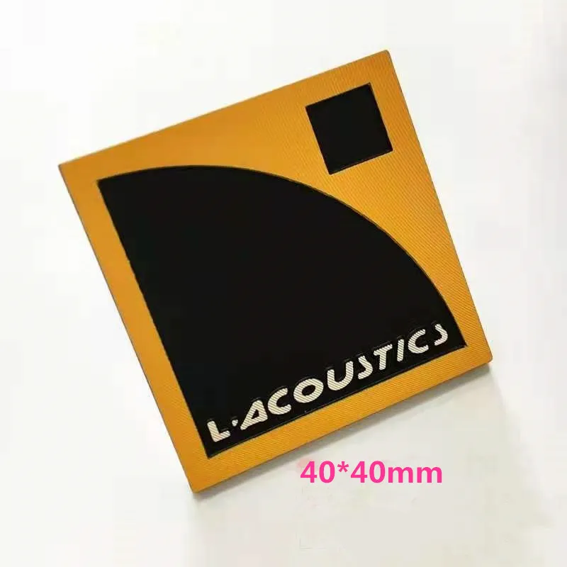 Universal LA Lacoustics Metal Aluminum Signage Sign OEM LOGO Nameplate For Audio Amplifier Speaker Loudspeaker Horn 40*40mm