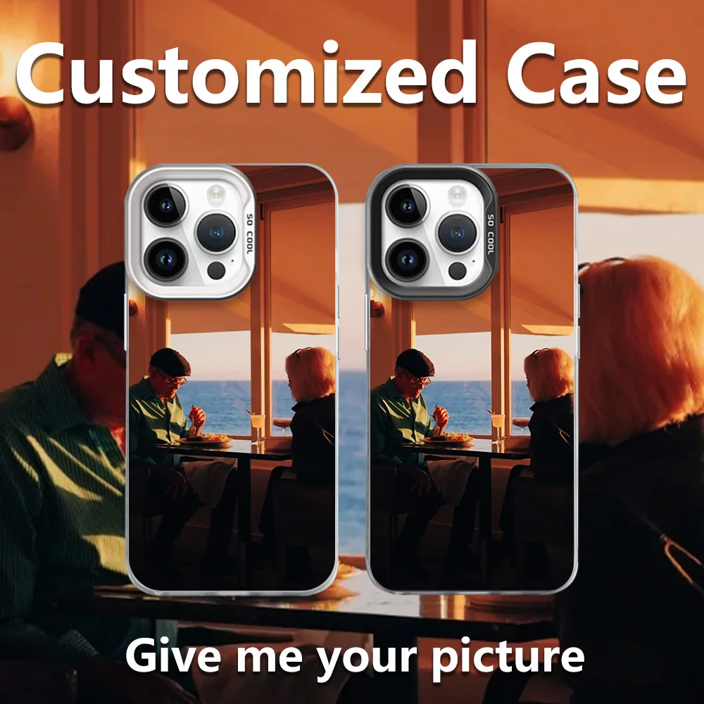 

DIY Sunset Photo Customized IMD Shockproof Case For iPhone 16 15 14 13 12 11 Pro Xs Max X XR Mini 16e 7 8 Plus SE 2020 2022