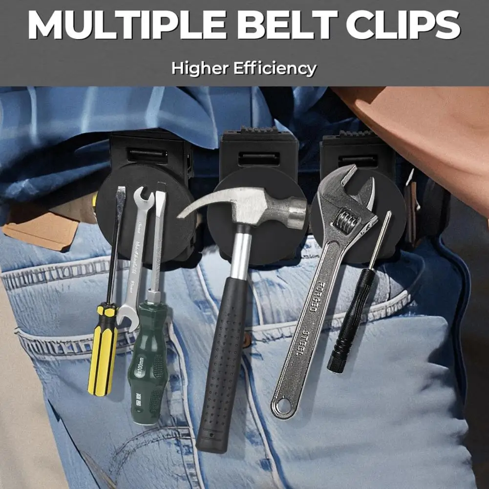 Tool Holster Belt Clip Belt Magnetic Base Tool Heavy-duty Magnetic Tool Holster Belt Clip for Quick Access Belts Clip Holder