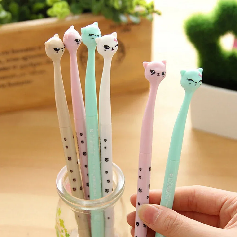 Cartoon Cat Gel Pen School Supplies Material  Creative Gift Cartoon Cat Gel Pen Cute Gel Pen Student Supplies Gift for Children