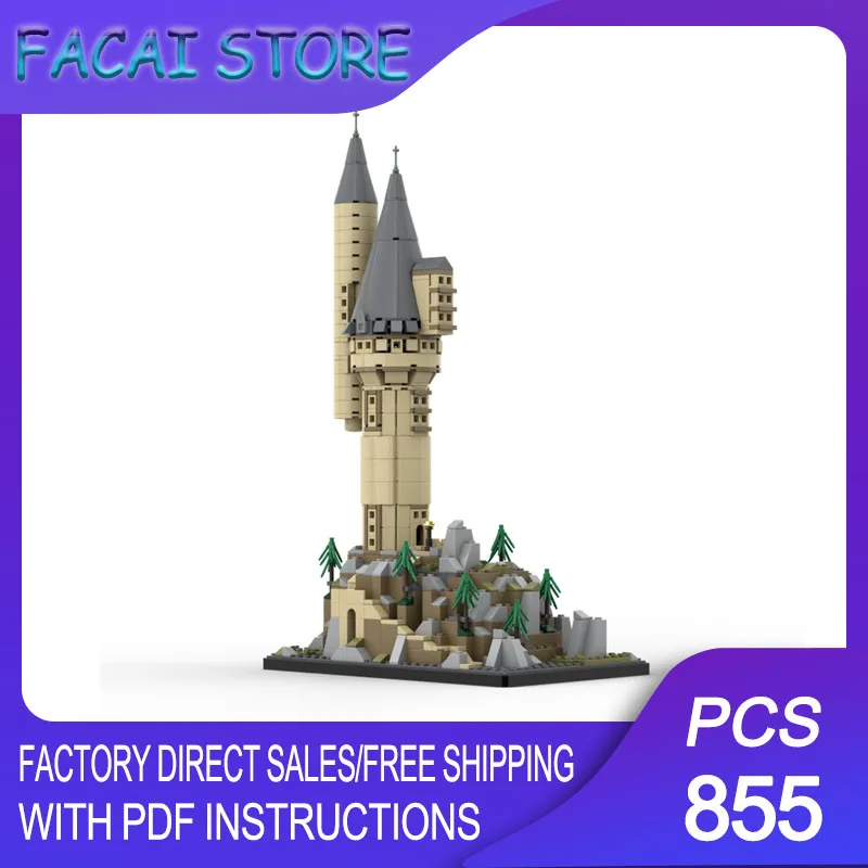 

Famous Movie Model Moc Building Bricks Modular Owlery Magic Castle Model Technology Blocks Christmas DIY Toy Construction Gift