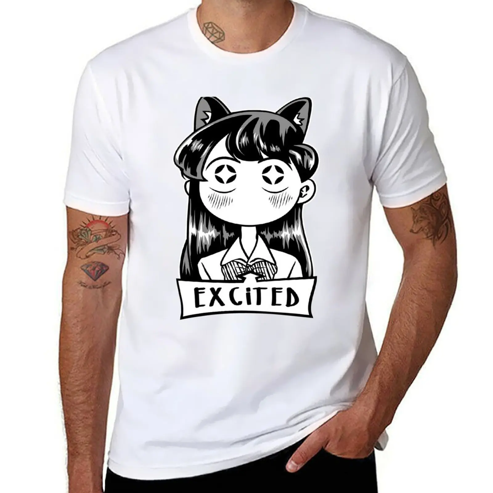 

Miss Komi Excited T-Shirt t shirts for man cotton cotton t shirt pack T-Shirt