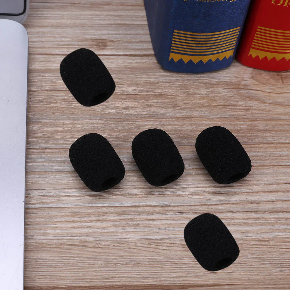 غطاء رأس ميكروفون إسفنجي مرن ، ميكروفون بياقة سماعة رأس ناعمة ، 5 *