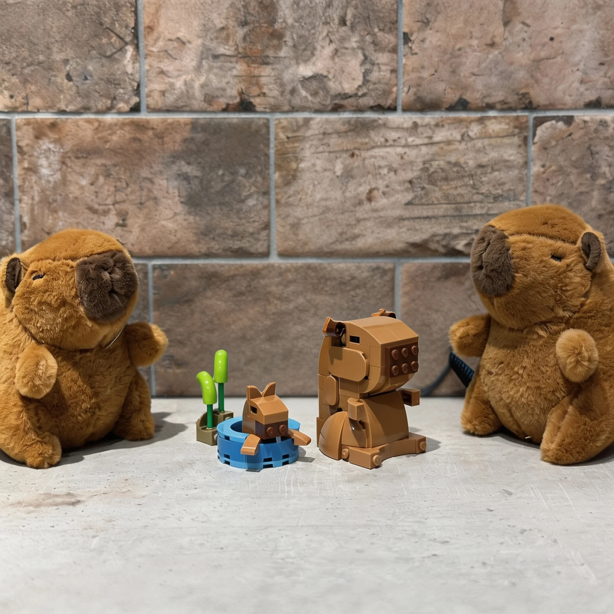 180pcs MOC Creator 3-in-1 Capybara 31382 Alternate Model Christmas Gift DIY Office Desk And Tabletop Decoration