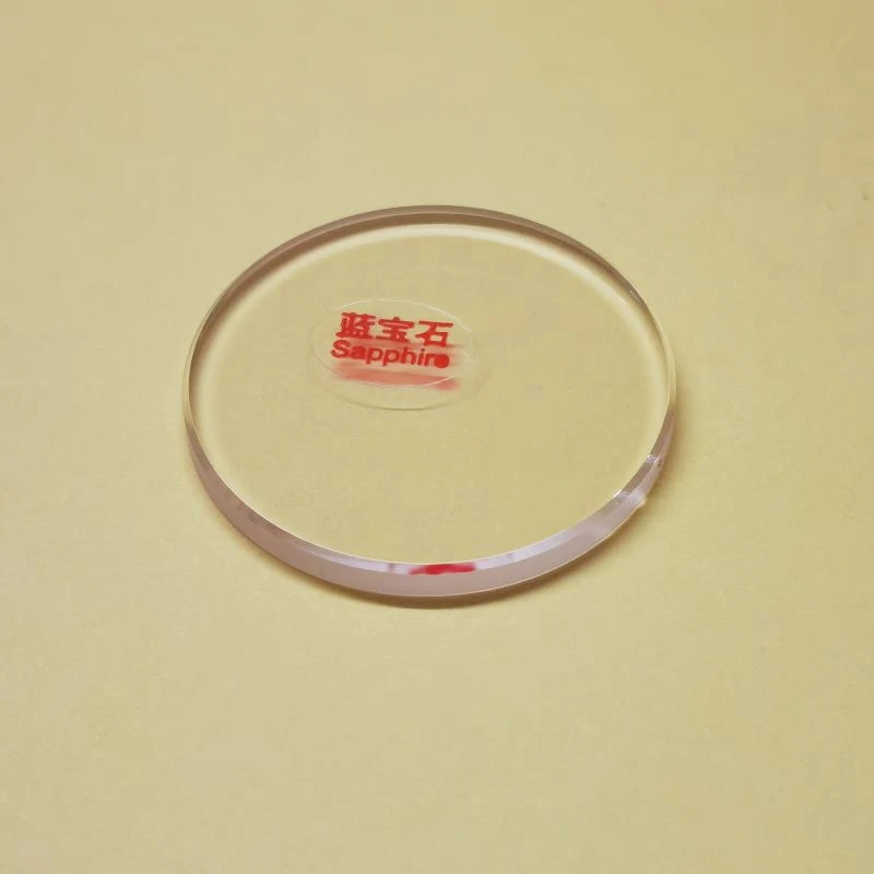 2.5mm Thick Flat Sapphire Watch Crystal 32mm-41.5mm Diameter Transparent Round Glass for Watch Repair