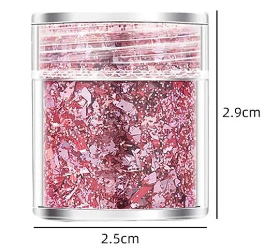 1set Carbon Fiber and Products Have Shiny Metal Surfaces and Different Colors Decorative Materials Foil Shredded for Coloring