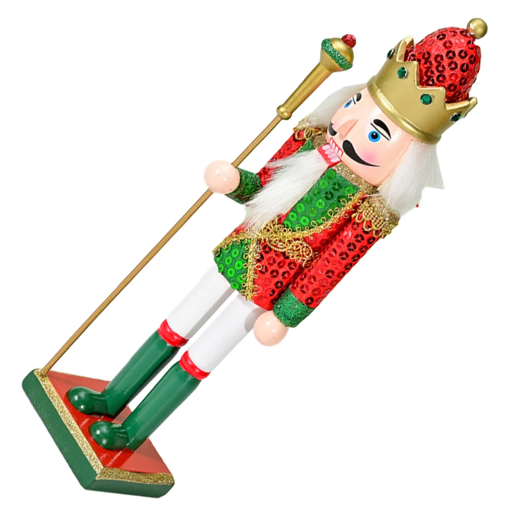 

Christmas Nutcracker Decorations 30cm Wooden Soldier nament Figure Craft Home Hotel Tabletop Xmas Gift Idea Traditional