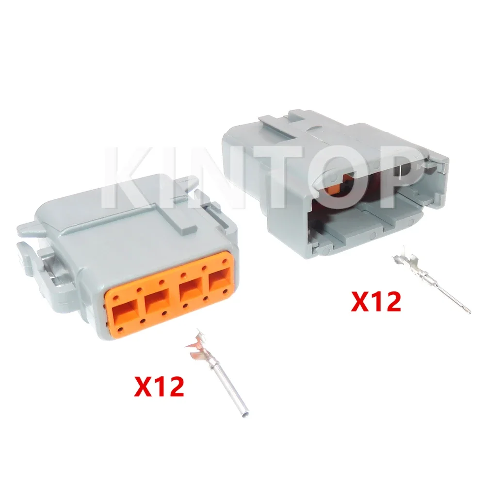 하이 퀄리티 자동차 와이어 플러그 DTM04-12P ATM04-12P DTM06-12S ATM06-12S 자동 방수 소켓, 1 세트, 12 핀 AC 어셈블리