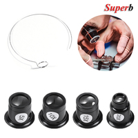 Watch Magnifier Tool Eye Loupe Loop Magnifier Glass Watchmaker Tools 3X 5X 10X 15X 20X Jewelry Magnifying Tools