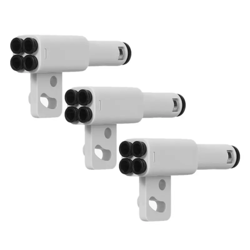 AED7-3PCS Tube Expansion Port Parts 4-In-1 PTFE Adapter AMS Connection 4 Feed Modules For Bambulab X1/P1 X1C P1S P1P