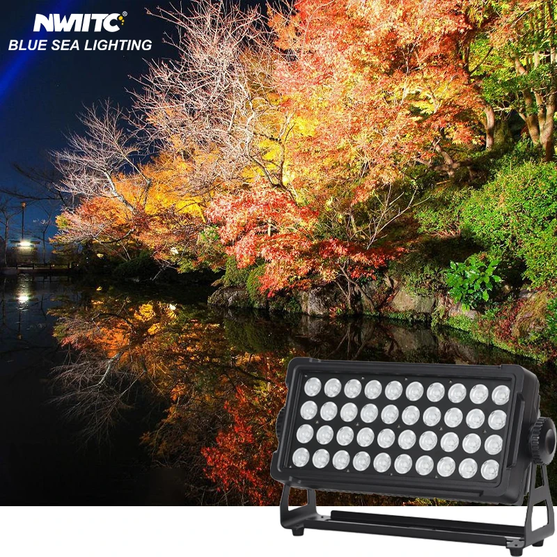 

Seetronic PowerCon Waterproof 40X15w RGBW 4in1 LED City Color Stage Lights Outdoor Landscape Bridges Theme Parks Beaches