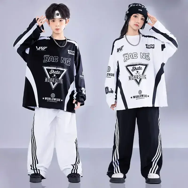 Kids Hip Hop Show Costumes Matching Outfits Show Clothes School Sports Girls Street Dance Sports Children Fashion Performance