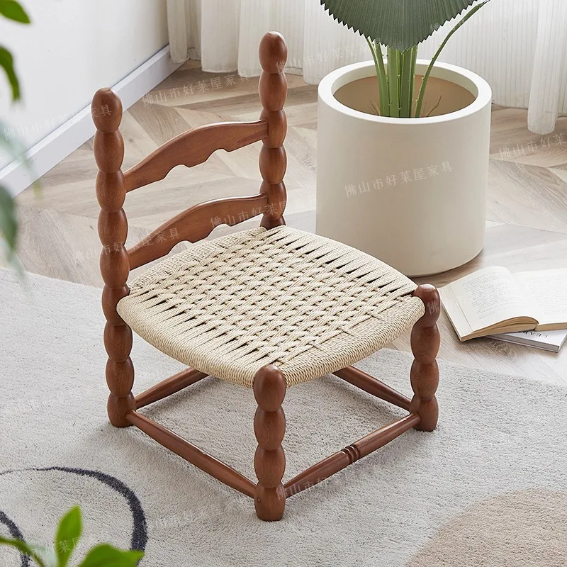 French gourd woven children's small chair cute baby shooting props rattan chair i