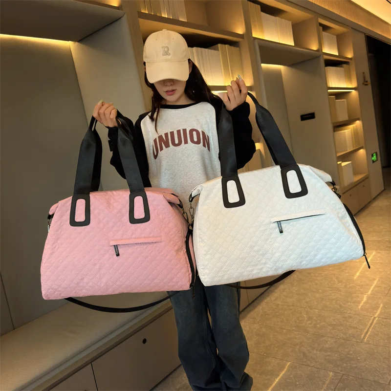 女性用大容量ショルダーバッグ,オックスフォード生地製折りたたみバッグ,防水,旅行用