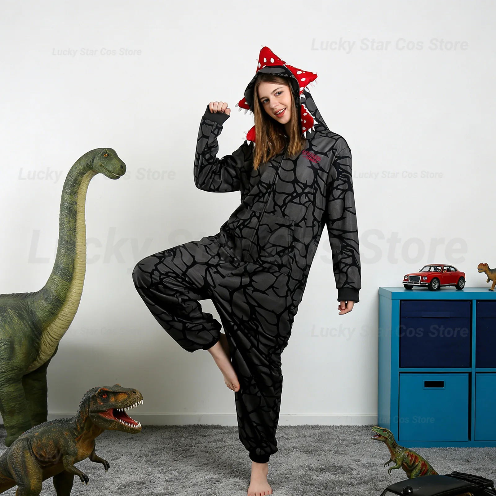 

2026 New YEAR ST5 monster Pajamas With Demogorgon Plant Design - Adult bathrobe, Perfect For Holiday Parties bathrobe