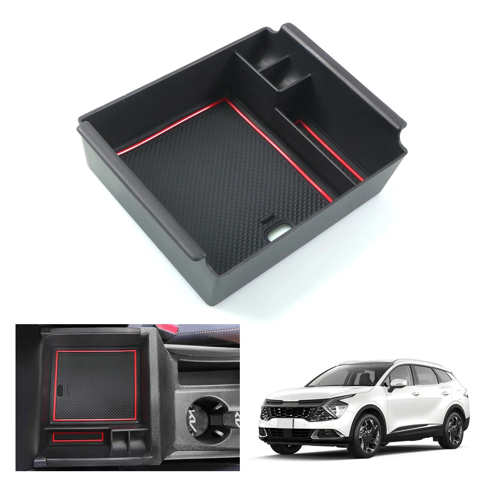 RUIYA for Kia Sportage NQ5 2022 2023 2024 2025 Car Armrest Box Storage Central Control Container Auto Kia Sportage Accessories