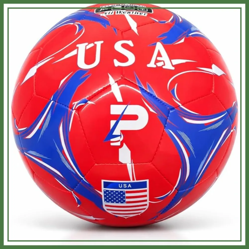

Soccer Ball Size 2 3 4 5 - TPU Outdoor Training Ball - Country Design USA Argentina Brazil Mexico Portugal