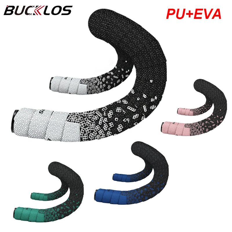 

BUCKLOS Anti Slip Bike Bar Tape Road Racing Bicycle Handlebar Cuff Comfort Shock Absorbing Handle Wrap for Gravel Fixie Cycling