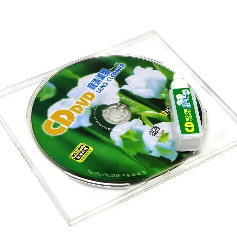 1 Set Wet/Dry Demagnetizer CD/DVD/VCD Player Lens Cleaner For Audio Video Player Accessories
