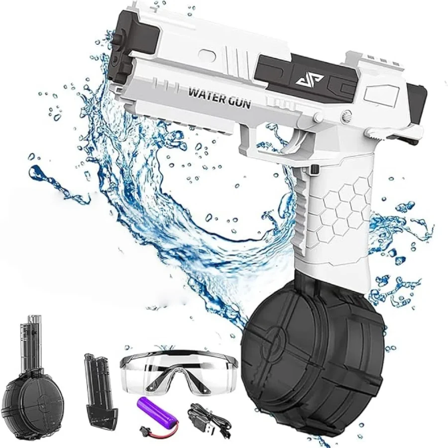 Elektrische Wasserpistole für Erwachsene und Kinder, Wasserpistole 30 Fuß Reichweite – Pool, Strand, Outdoor, Sommerspielzeug, Geschenk für Jungen und Mädchen