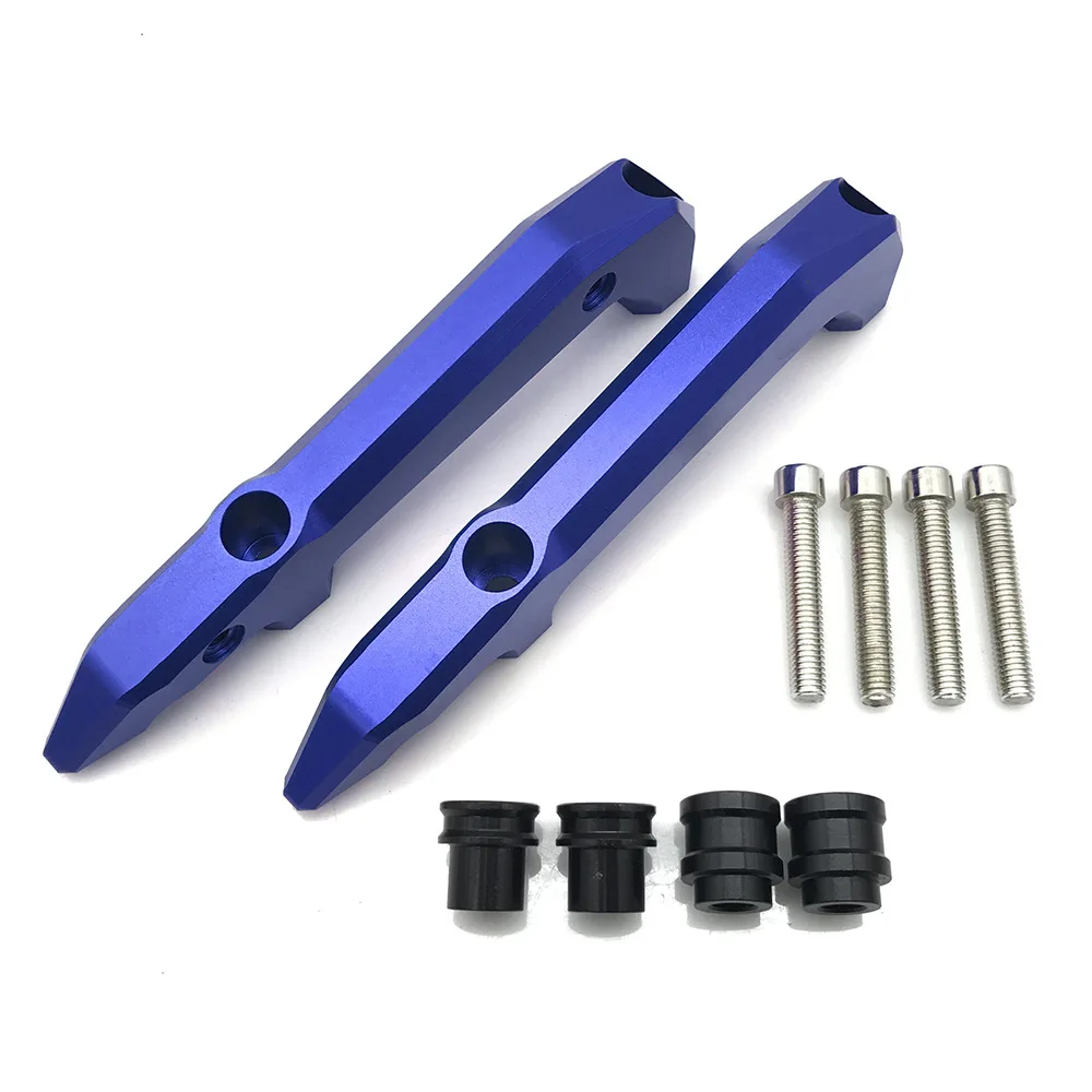 Motorcycle Aluminum Rear Grab Bars Seat Passenger Rail Handle Armrest for Honda MSX125 GROM 2021+ Blue