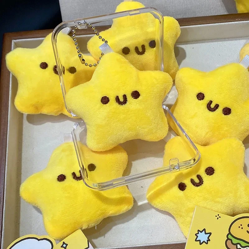 نجوم صغيرة ألعاب من نسيج مخملي المفاتيح الفتيات رقيق لينة لطيف حقيبة الظهر قلادة العملي الكرتون صراخ ستار سلاسل المفاتيح الهدايا ديكور