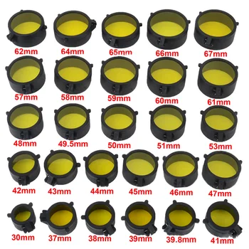 Tüfek kapsam Lens kapağı Flip Sight kapak koruyucu kapak Cap için Dia 30-69mm tüfek kapsamları gece Visions avcılık aksesuarları