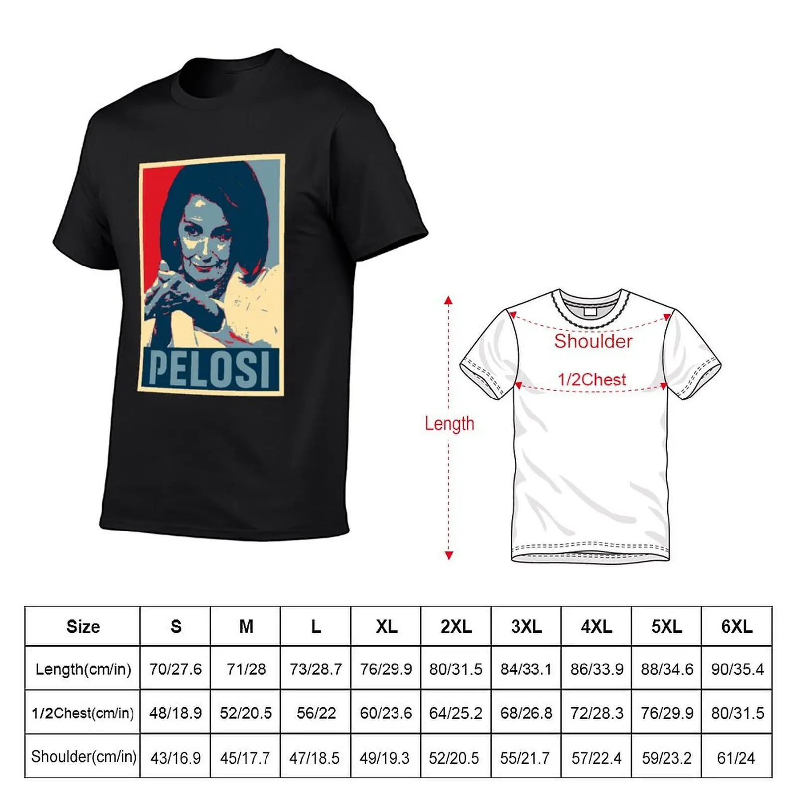 Nancy Pelosi Hope T-Shirt hippie clothes rapper graphic tees men t shirt