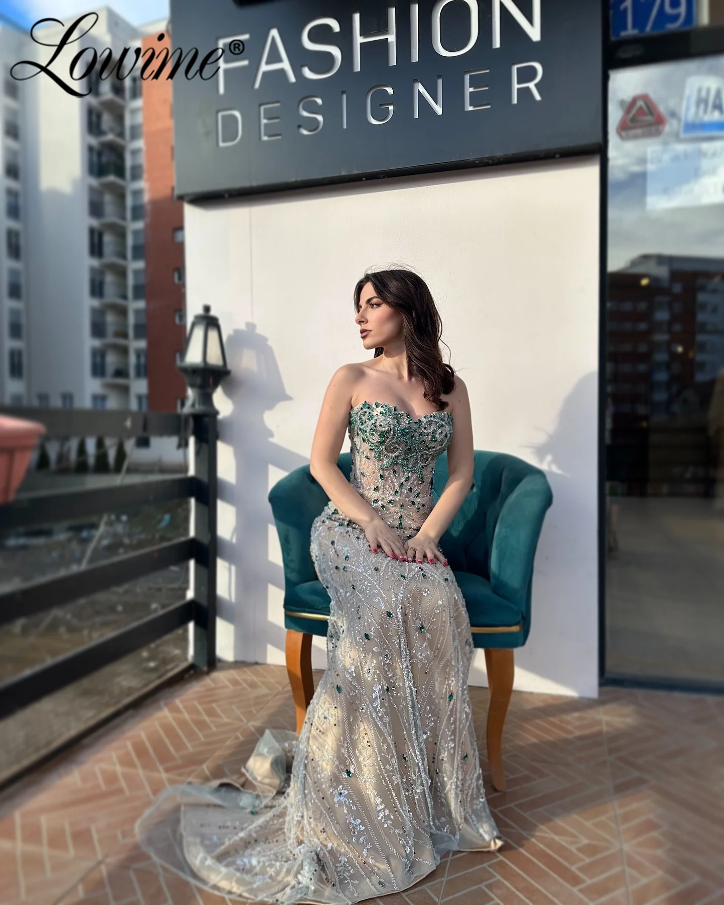 Green Crystals Mermaid Prom Dresses 2025 Customized Long Wedding Party Dress Arabic Evening Gowns Robe Soiree Coktail Champagne