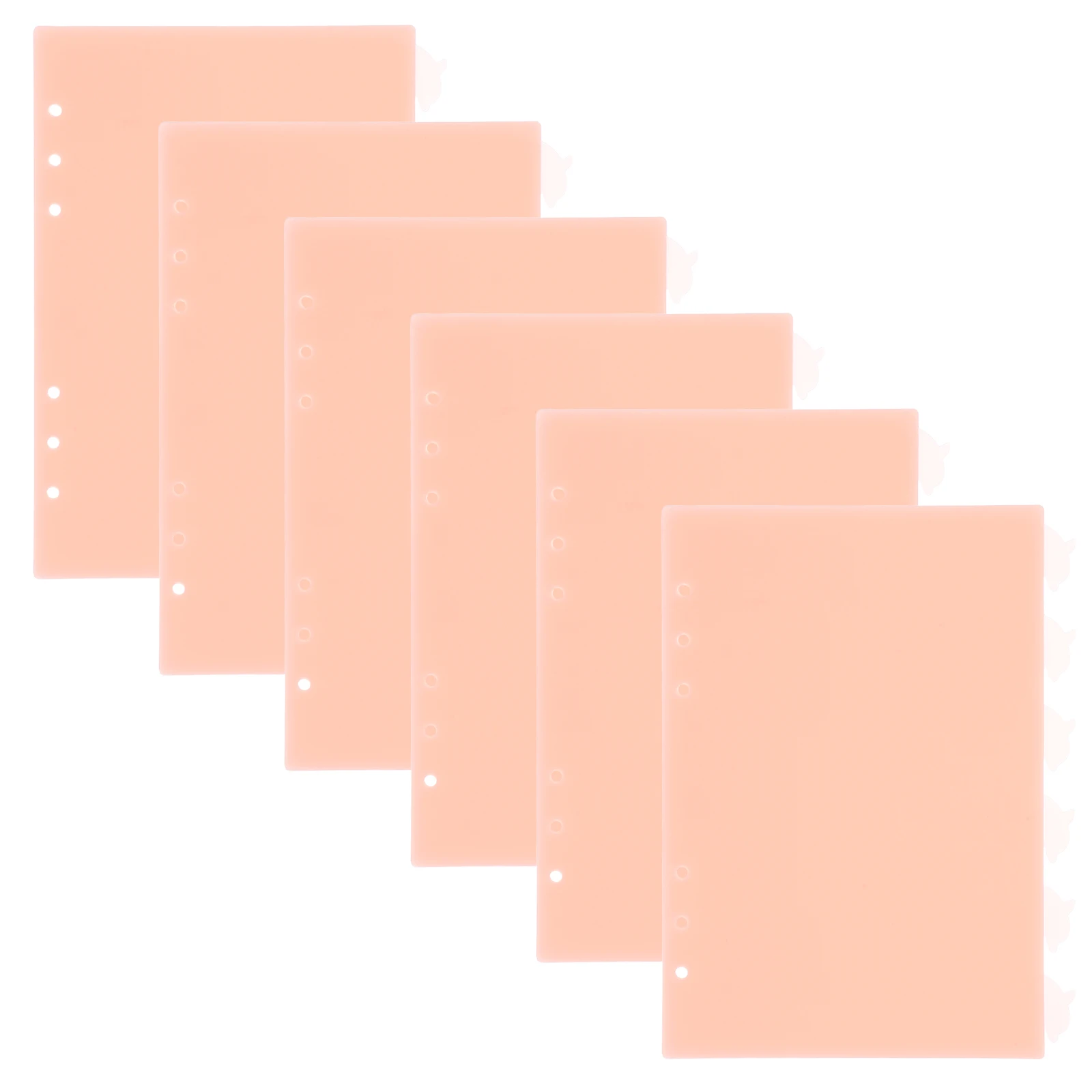 6pcs Dolphin Style PP Material Binder Dividers Cute Markers for Ring Binders Notebook Accessories Organizing Files Notes