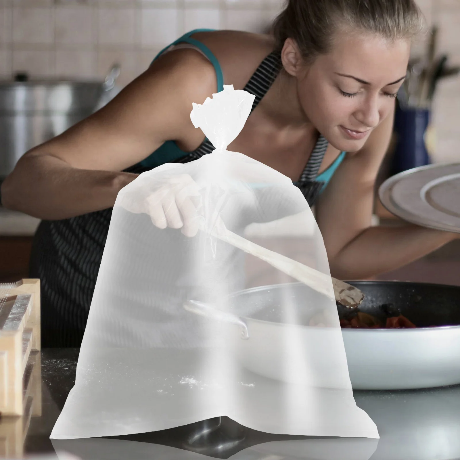 

10Pcs Oven Cooking Bags High Temperature Resistant Roasting Bags for Slow Cooker Marinating Meat Vegetables Turkey Brine Bag