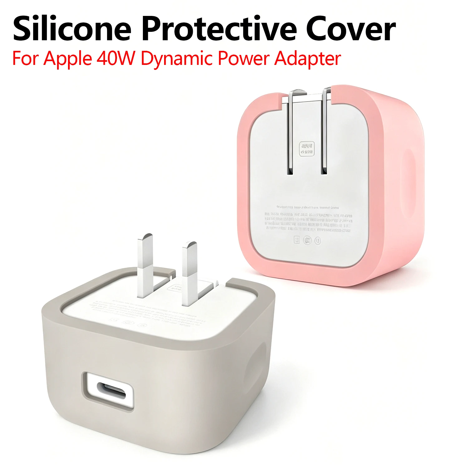 Silicone Protective Cover For Apple 40W Dynamic Power Adapter Anti Drop Anti Scratch Charger Case Sleeve Accessories