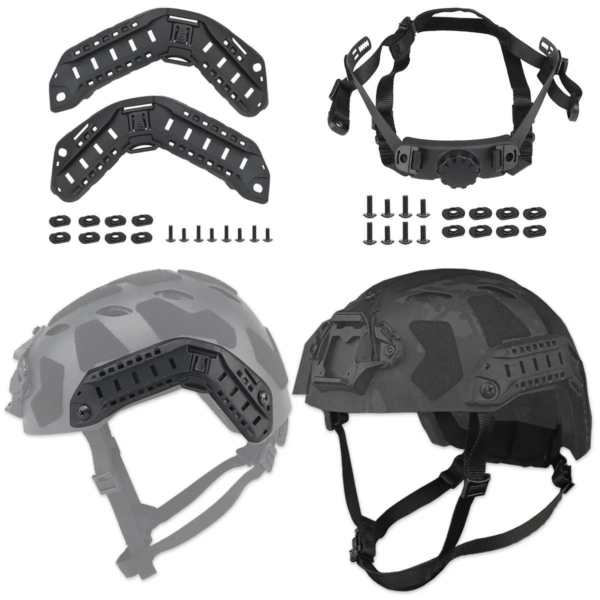 

Helmet Inner Suspension System Shooting Hunting CS Helmets Adjustable Head Lock Strap Accessories for FAST SF HIGH CUT HELMET