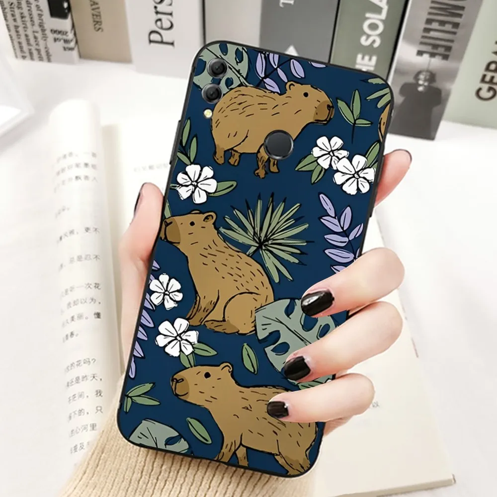 Cute cartoon Capybara Phone Case For Huawei Honor 10 lite 9 20 7A pro 9X pro 30 pro 50 pro 60 pro 70 pro plus