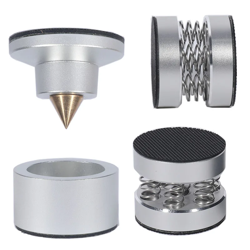 

Acoustic Shock Absorbent Aluminum Alloy Foot Nail Fever Front Stage Machine CD Foot Mat Shock Absorbent Non-Slip Foot Nail