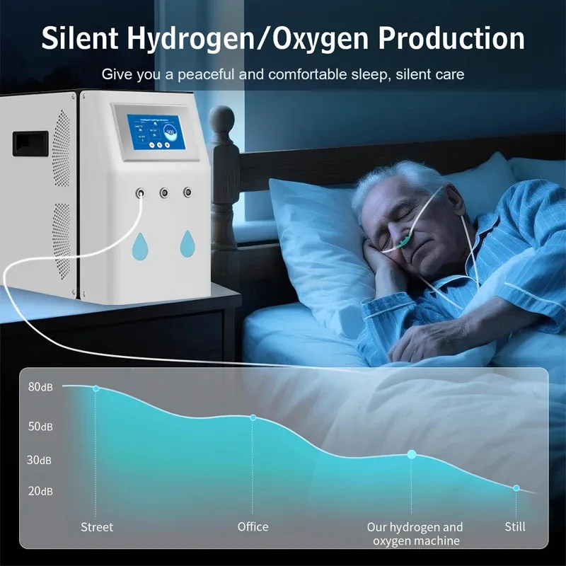 Home intelligent direct suction hydrogen generator, easy to operate, with nasal suction tube, 900-1800ml/min